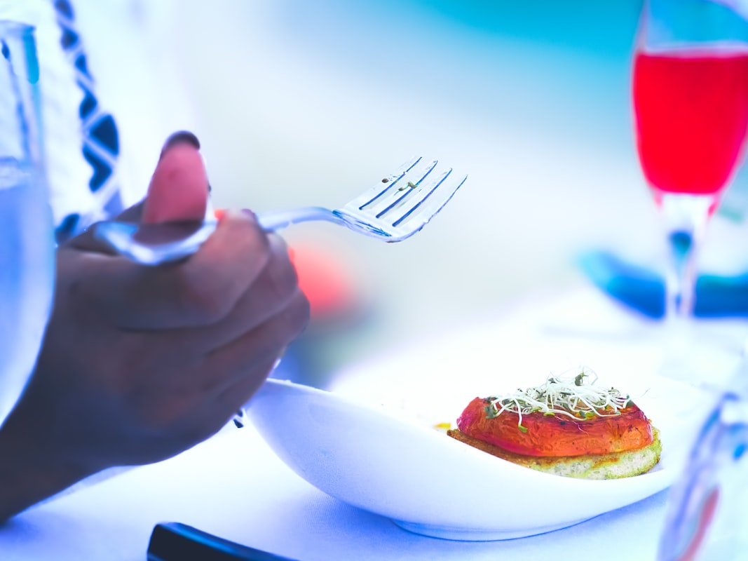 Man enjoying nutritious meal
